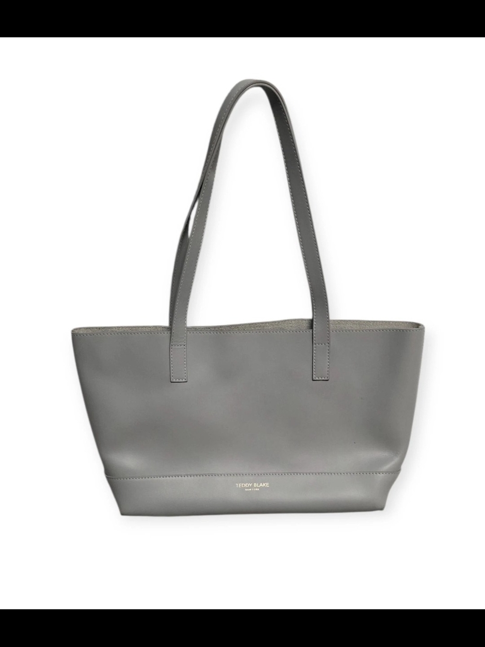 TEDDY BLAKE ALICE TOTE VITELLO MEDIA GREY WOMEN'S SHOPPER BAG